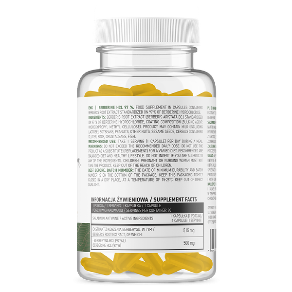 OstroVit Berberine HCl 97% Vege 90 caps