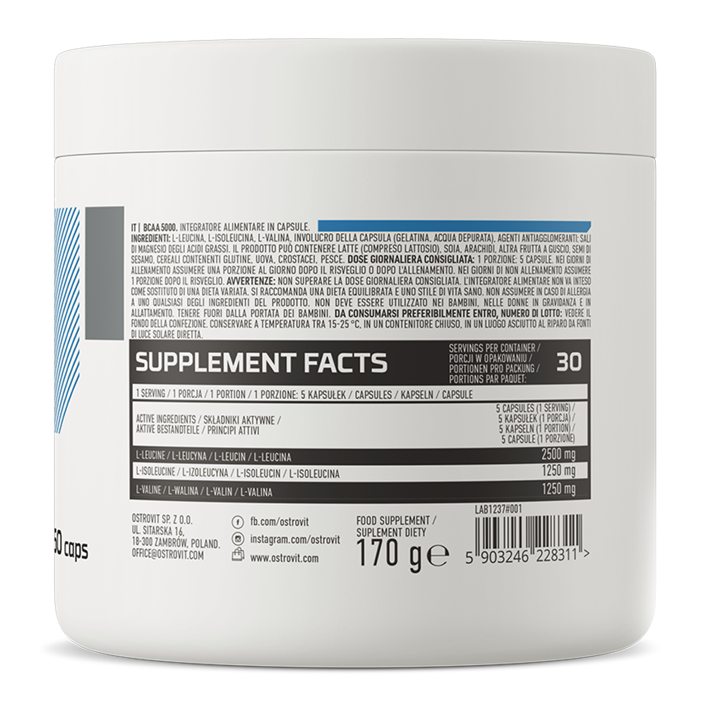 OstroVit BCAA 5000 mg 150 caps