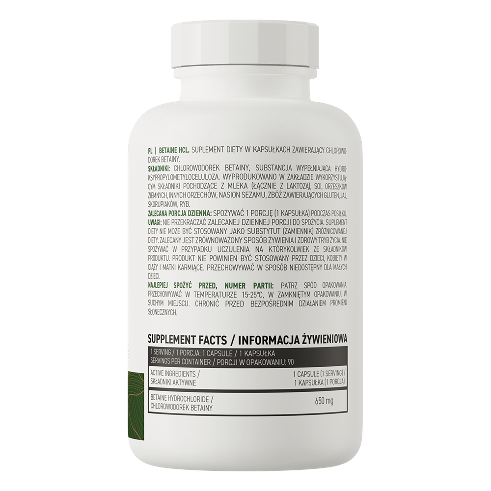 OstroVit Betaine HCL Vege 90 caps