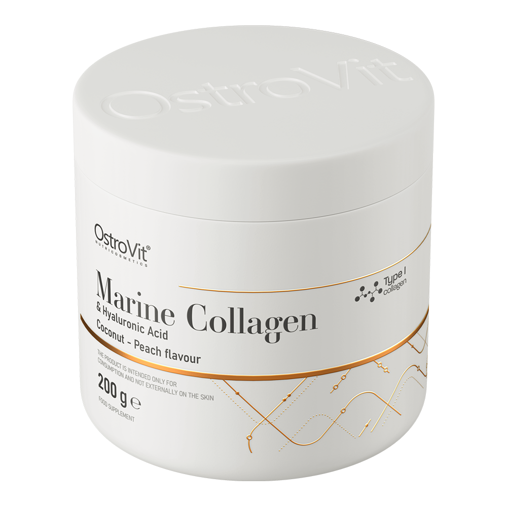 OstroVit Collagen Marine + Hyaluronic Acid 200 g кокос і персик