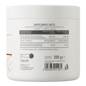 OstroVit Collagen Marine + Hyaluronic Acid 200 g кокос і персик