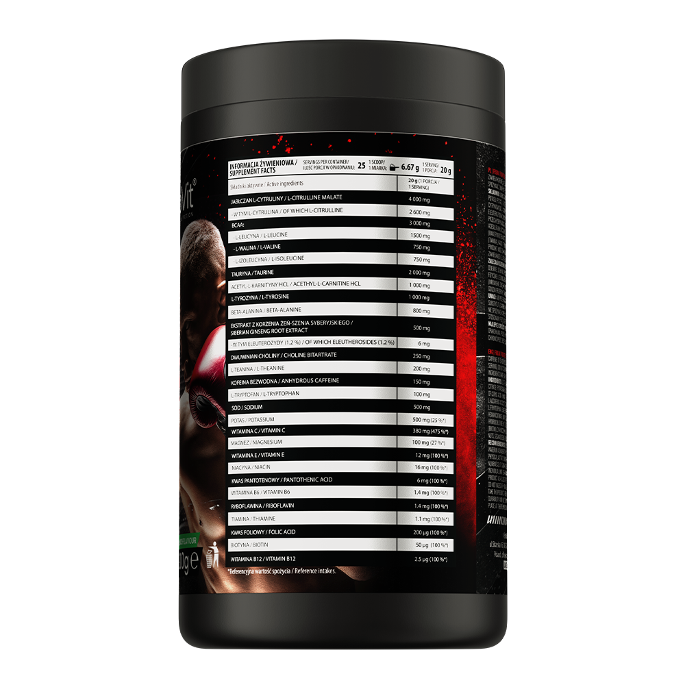 OstroVit Freak Fighter Pre Workout 500 g тропічний пунш