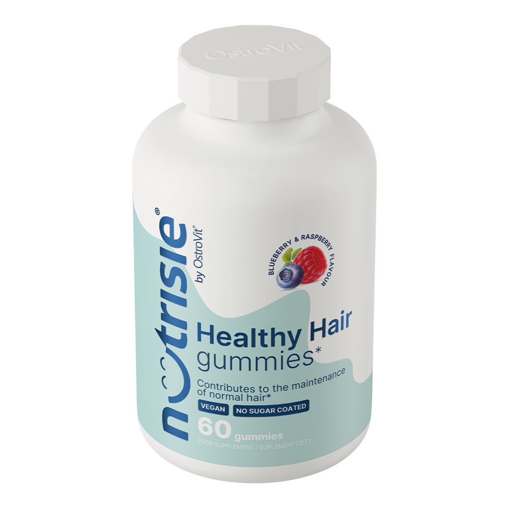 OstroVit NUTRISIE® Healthy Hair Gummies 60 чорниця з малиною