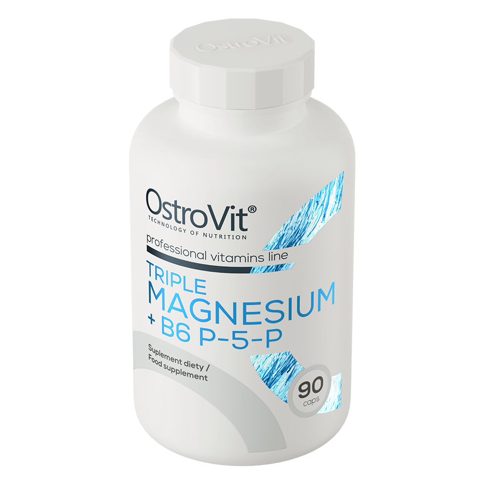 OstroVit Magnesium Triple + B6 P-5-P 90 caps