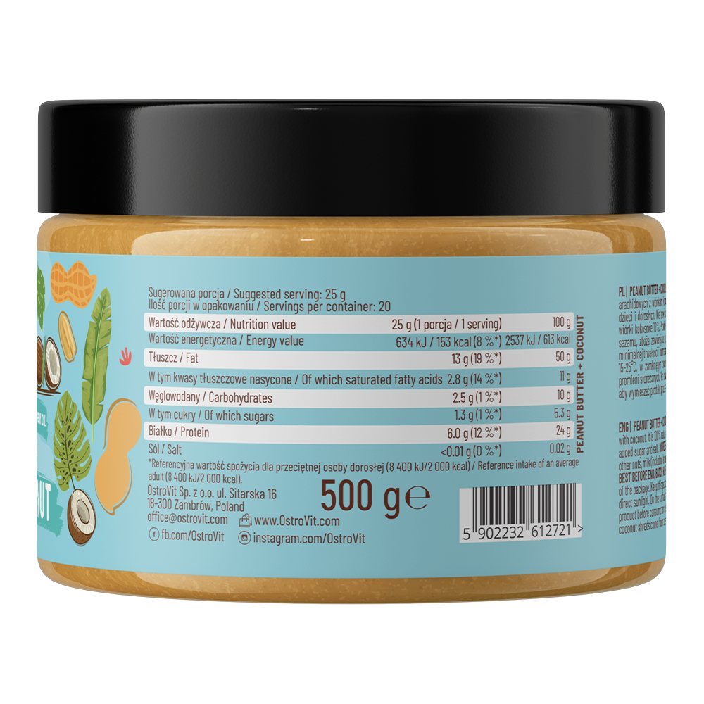 OstroVit Peanut Butter + Coconut 500 g