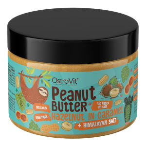 OstroVit Peanut Butter + Hazelnut in Caramel + Himalayan Salt 500 g