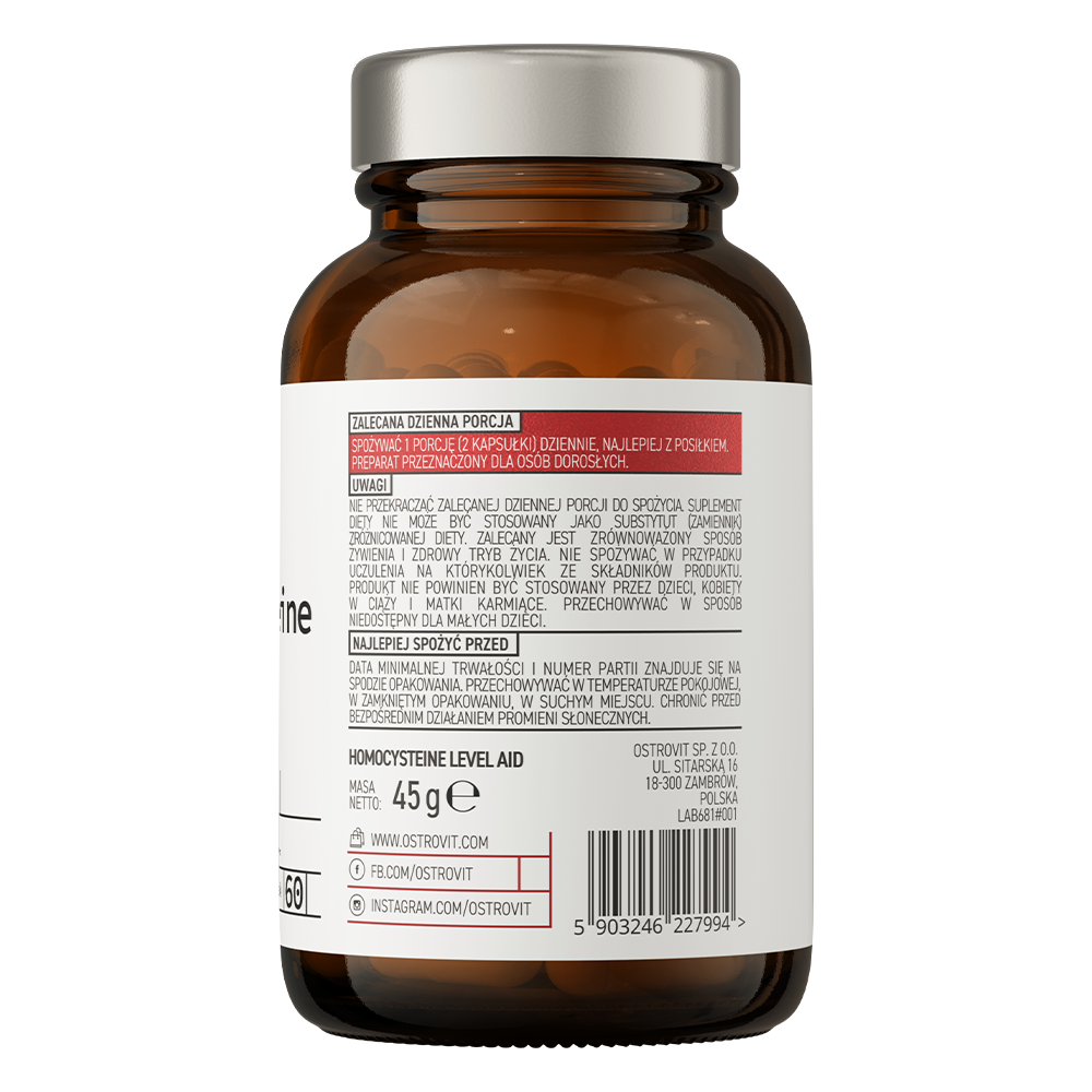 OstroVit Pharma Homocysteine Level Aid 60 caps