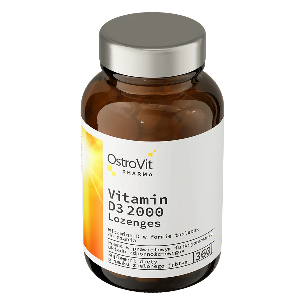 OstroVit Pharma Vitamin D3 2000 IU lozenges 360 tabs зелене яблуко