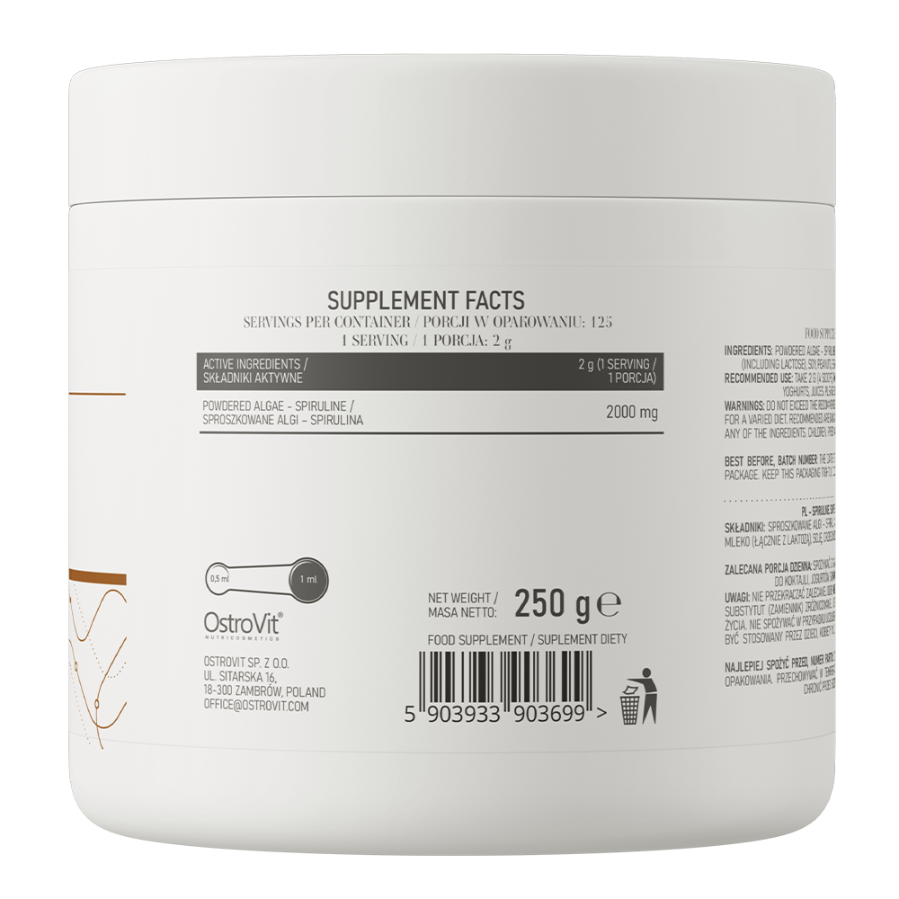 OstroVit Spiruline 250 g натуральний