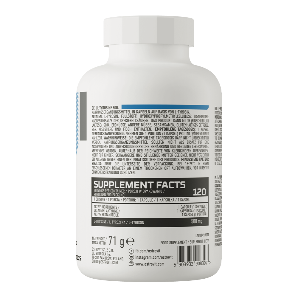 OstroVit L-Tyrosine 500 mg 120 caps