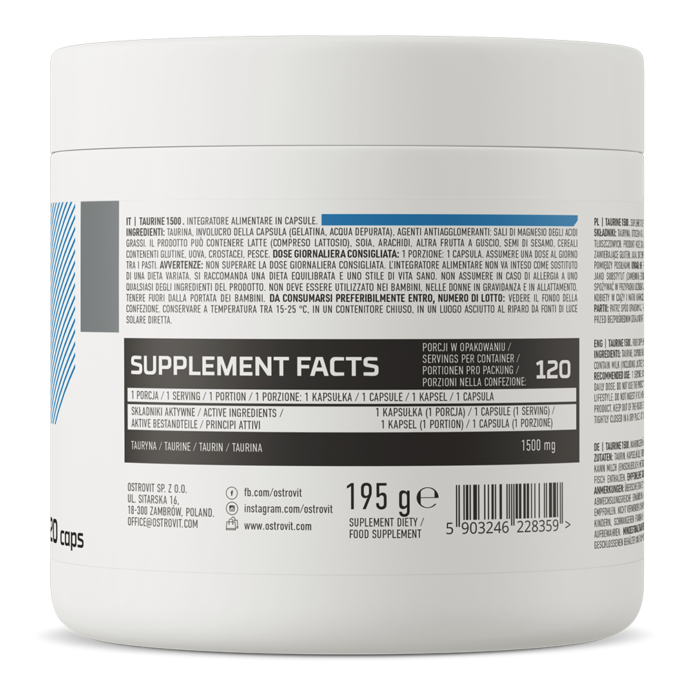 OstroVit Taurine 1500 mg 120 caps