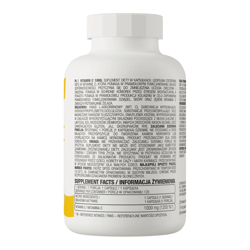 OstroVit Vitamin C 1000 mg 120 caps