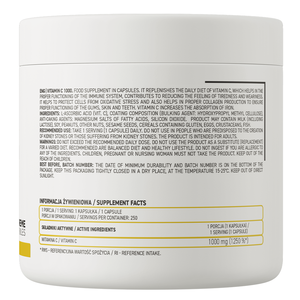 OstroVit Vitamin C 250 caps