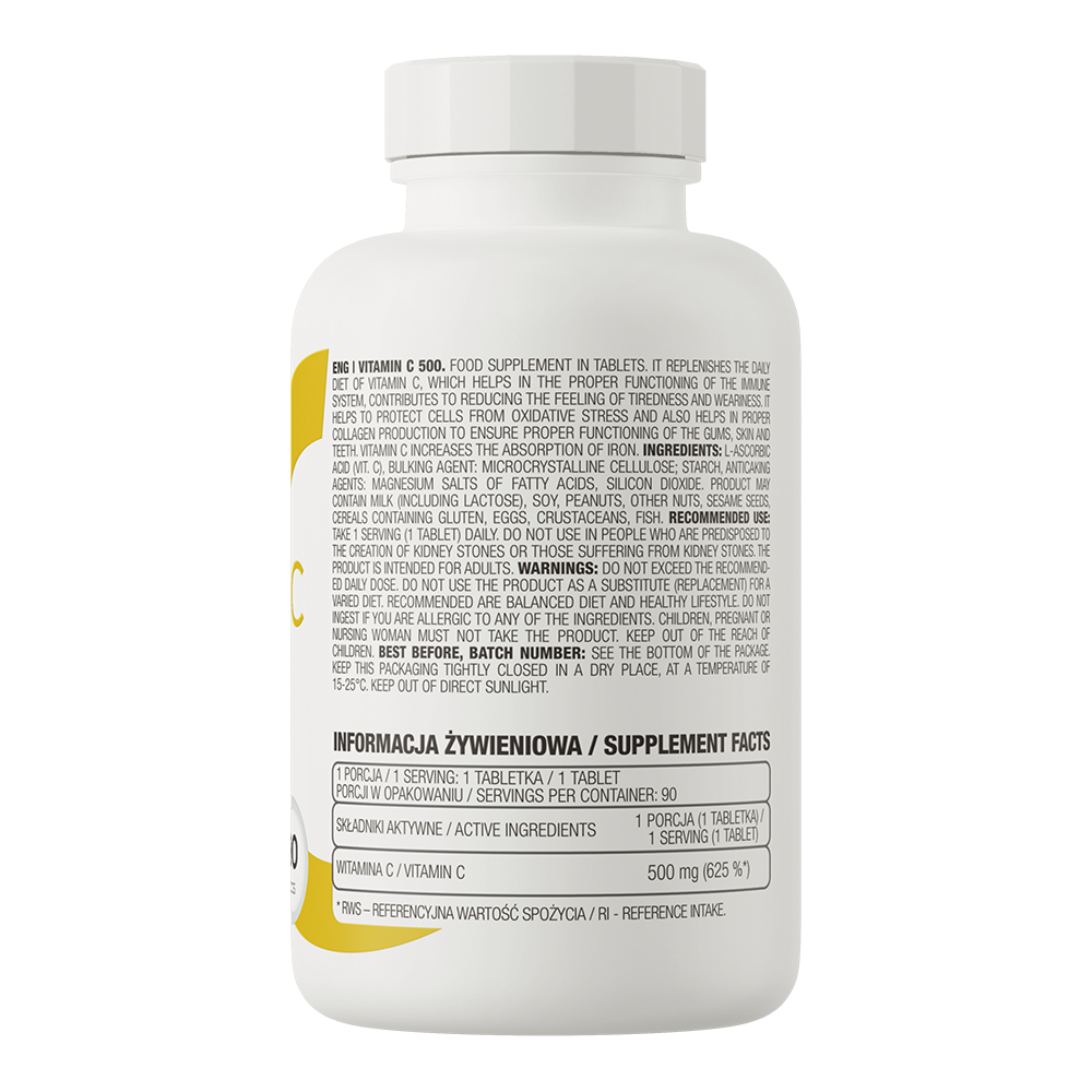 OstroVit Vitamin C 500 mg 90 tabs