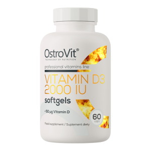 OstroVit Vitamin D3 2000 IU 60 softgel caps