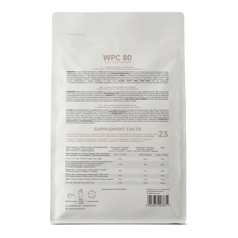 OstroVit Standard WPC 80 700 g натуральний