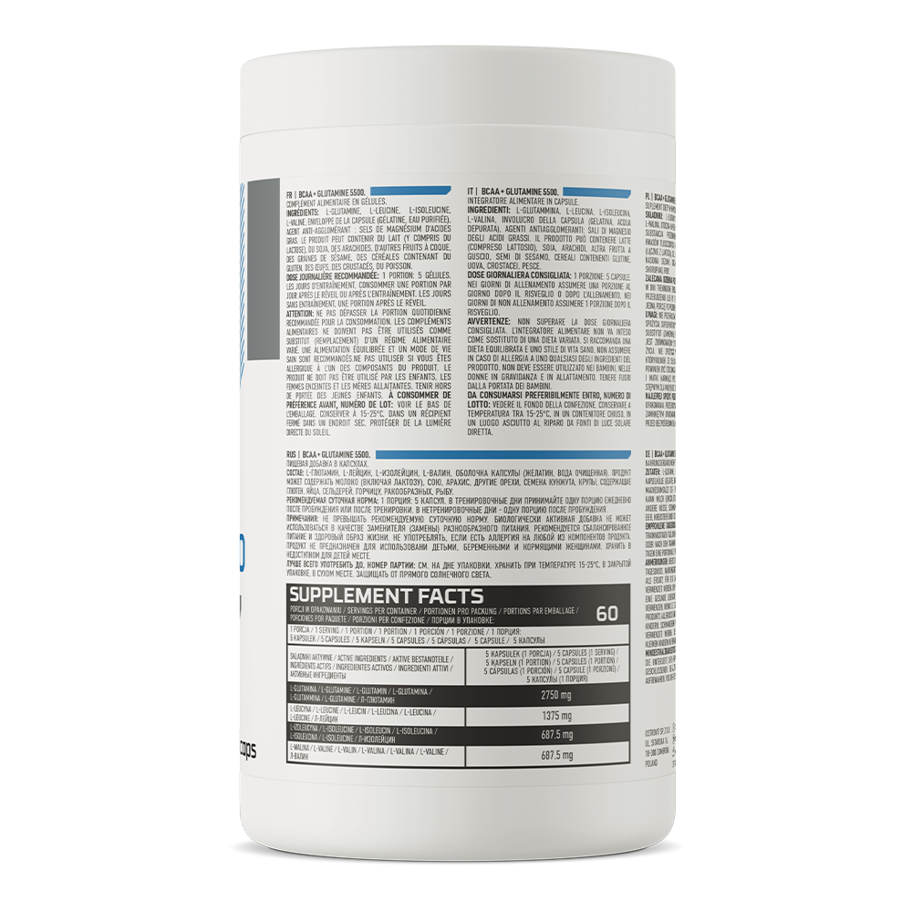 OstroVit BCAA + Glutamine 5500 mg 300 capsules